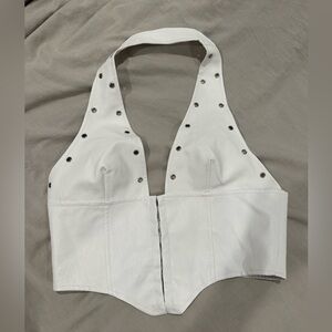 Palladia Pu Jordy Corset White